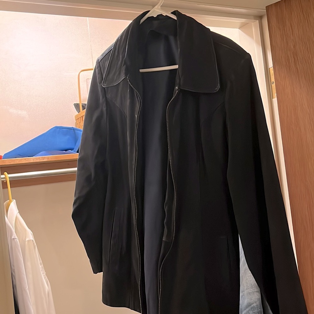 Men’s blue suede jacket